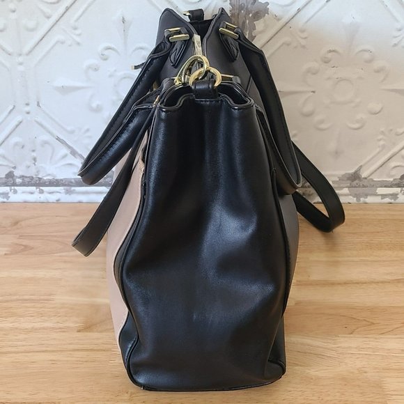 Danielle Nicole Black Tan Crossbody Handbag Convertible - Picture 6 of 12